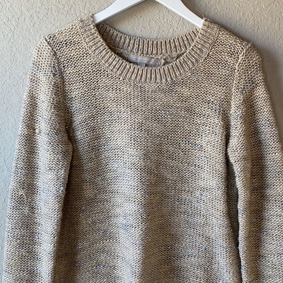 BANANA REPUBLIC “Butterfly Lure” Italian Yarn Split Back Sweater Size Medium - Picture 2 of 15